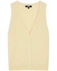 PAIGE - Anika V-Neck Button-Up Vest - Lyst