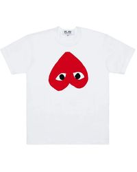 COMME DES GARÇONS PLAY - Heart-Eye Crew-Neck T-Shirt - Lyst