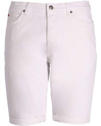 HUGO - Straight-leg Cotton Shorts - Lyst