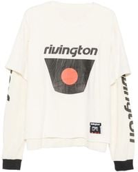 RIVINGTON roi Rebis - Layered-Design Graphic-Print Sweater - Lyst