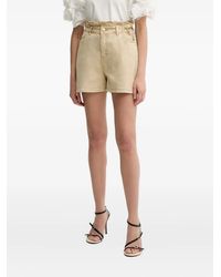 Twinset - Ruffled High-Waisted Shorts - Lyst
