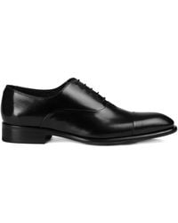 Doucal's - Leather Lace-Up Oxford Shoes - Lyst