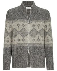 Brunello Cucinelli - Wool Cardigan - Lyst