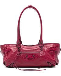 Balenciaga - East West Leather Shoulder Bag - Lyst