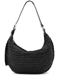 AllSaints - Luna Woven Leather Shoulder Bag - Lyst
