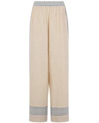 Ermanno Scervino - Geometric-Print Palazzo Pants - Lyst