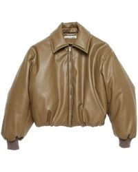 Acne Studios - Faux Leather Bomber Jacket - Lyst