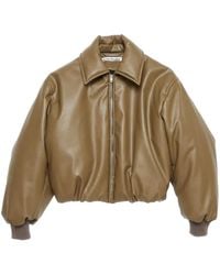 Acne Studios - Faux Leather Bomber Jacket - Lyst