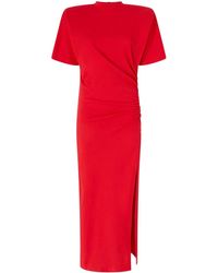 Pinko - Langes Kleid Mit Raffung - Lyst