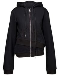 Natasha Zinko - Hoodie Asymétrique À Design Superposé - Lyst