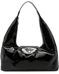 Longchamp - Xtra L Le Pliage Patent-Finish Shoulder Bag - Lyst
