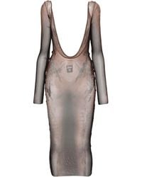 Jean Paul Gaultier - X Shayne Oliver Mesh Midi Dress - Lyst