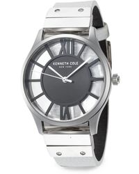 Kenneth Cole - Skeleton Roman Numeral 34.5Mm Watch - Lyst
