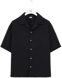 Loewe - Short-Sleeve Wool Shirt - Lyst