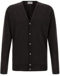 John Smedley - Button-Cuffed Merino Wool Cardigan - Lyst