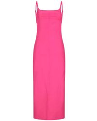 The Attico - Jurk Met Open Rug En Split - Lyst