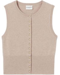 Claudie Pierlot - Haut En Maille À Boutonnière - Lyst