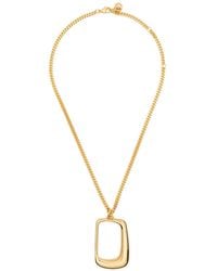 Jacquemus - Le Collier Ovalo Brass Pendant Necklace - Lyst