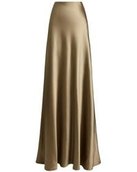 Ralph Lauren - Masina Satin Maxi Skirt - Lyst