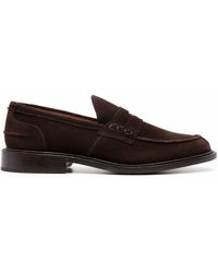 Tricker's - James Almond-toe Suede Loafers - Lyst