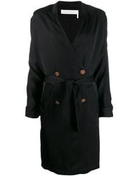 See By Chloé - Double Breasted Wrap Coat - Lyst
