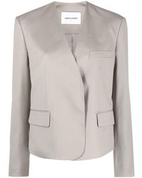 Low Classic - Single-breasted Collarless Blazer - Lyst