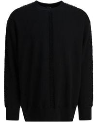 Comme des Garçons - Raw-Edge Long-Sleeve Cotton Sweatshirt - Lyst