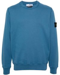Stone Island - Compass-Badge Cotton Sweatshirt - Lyst