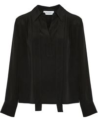 Yves Salomon - Tie-Neck Blouse - Lyst