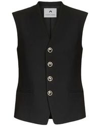 Marine Serre - Tailored Sleeveless Jacket - Lyst
