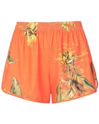 Lygia & Nanny - Floral-Print High-Waist Shorts - Lyst