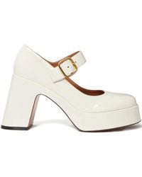 Stella McCartney - Buckle Platform Pumps - Lyst