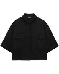 Anine Bing - Edith Short-Sleeve Shirt - Lyst