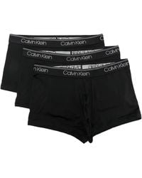 Calvin Klein - Logo-Waistband Slip-On Briefs (Pack Of Three) - Lyst