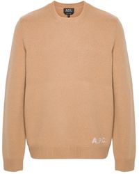 A.P.C. - Intarsia-Knit Sweater - Lyst