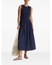 Apiece Apart - Smocked-Waist Flared Dress - Lyst