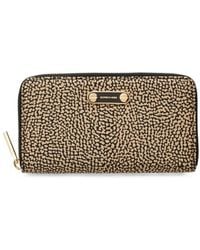 Borbonese - Op-Print Zip-Around Wallet - Lyst