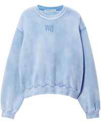 T By Alexander Wang - ブルー パフロゴ スウェットシャツ - Lyst