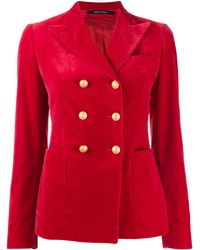 Tagliatore Doppelreihiger 'Janise' Blazer - Rot