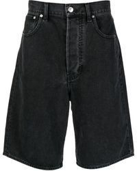 KENZO - Knielange Jeans-Shorts mit Logo-Patch - Lyst