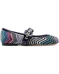 Missoni - Zigzag-Woven Ballet Flats - Lyst