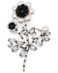 Ermanno Scervino - Floral-Motif Crystal-Embellished Brooch - Lyst