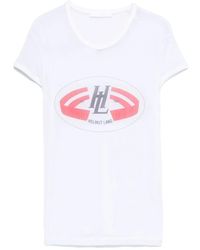 Helmut Lang - T-Shirt Mit Logo-Print - Lyst