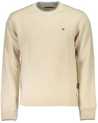 Napapijri - Logo-Patch Crew-Neck Sweater - Lyst