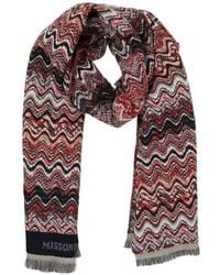 Missoni - Zigzag Knit Wool Scarf - Lyst