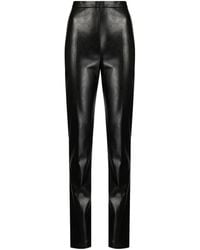 ANOUKI - Faux-Leather Split-Cuff Trousers - Lyst