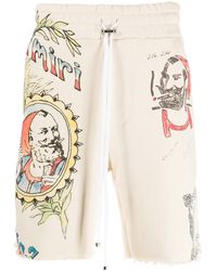 Amiri - Zig-Zag Printed Shorts - Lyst