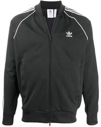 adidas - Stripe Trim Track Jacket - Lyst