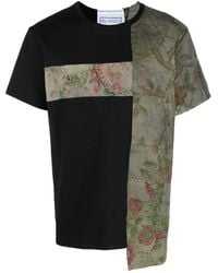 By Walid - Patchy Two-Tone T-Shirt - Lyst
