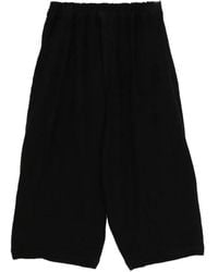 COMME DES GARÇON BLACK - Pantalon Court À Taille Élastiquée - Lyst